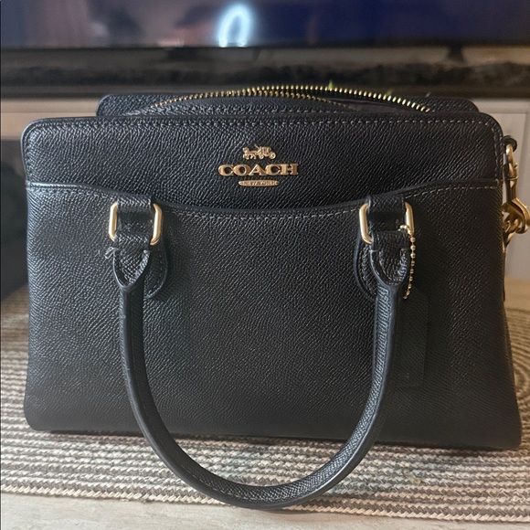 Coach Black Leather Satchel (Preloved) - Picture 1 of 13